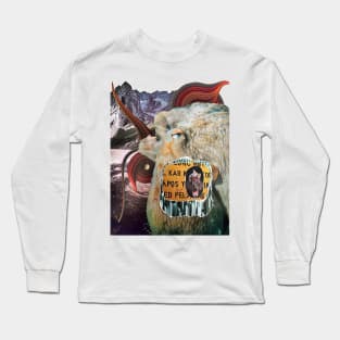 Psychedelic Octopus Collage Long Sleeve T-Shirt